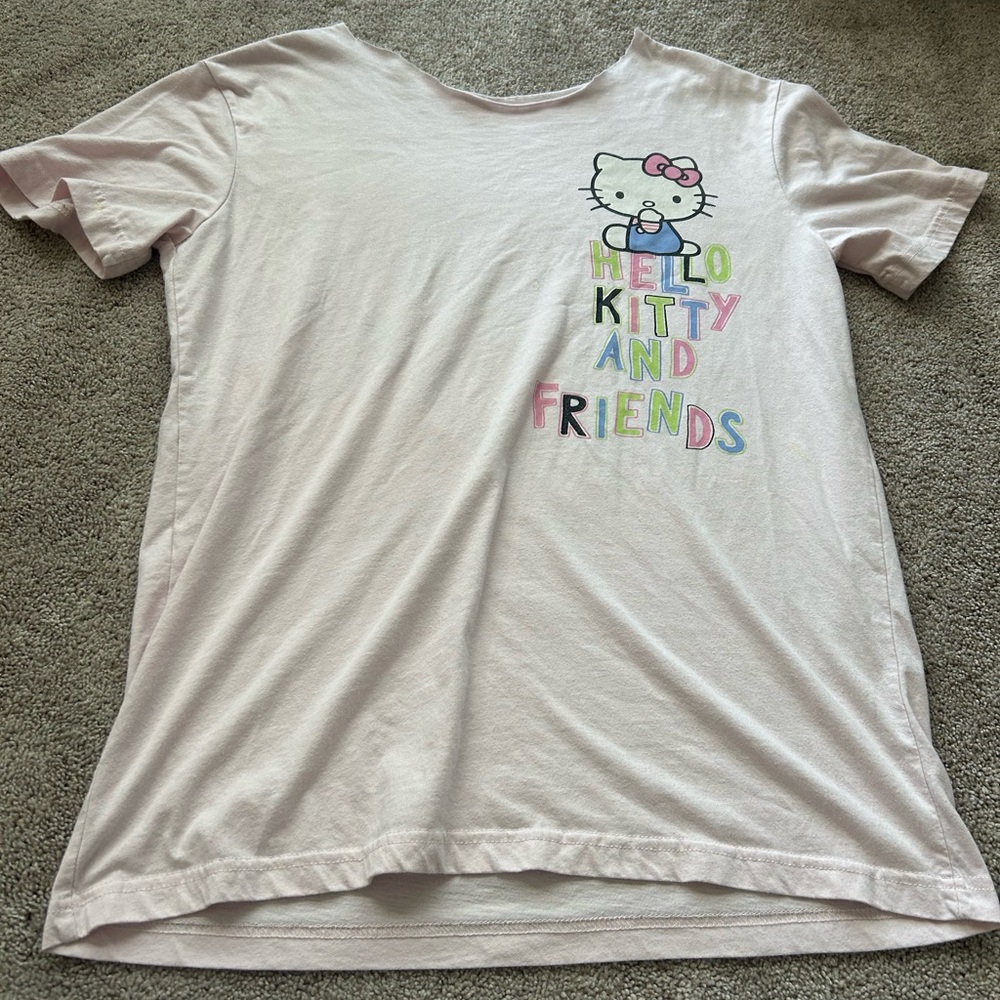 ❌sold❌Hello Kitty Light Pink Womens T-Shirt/Tee Size Small New Short Sleeves